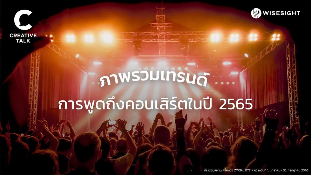 Concert Trend: ภาพรวมเทรนด์การพูดถึงคอนเสิร์ตในปี 2565